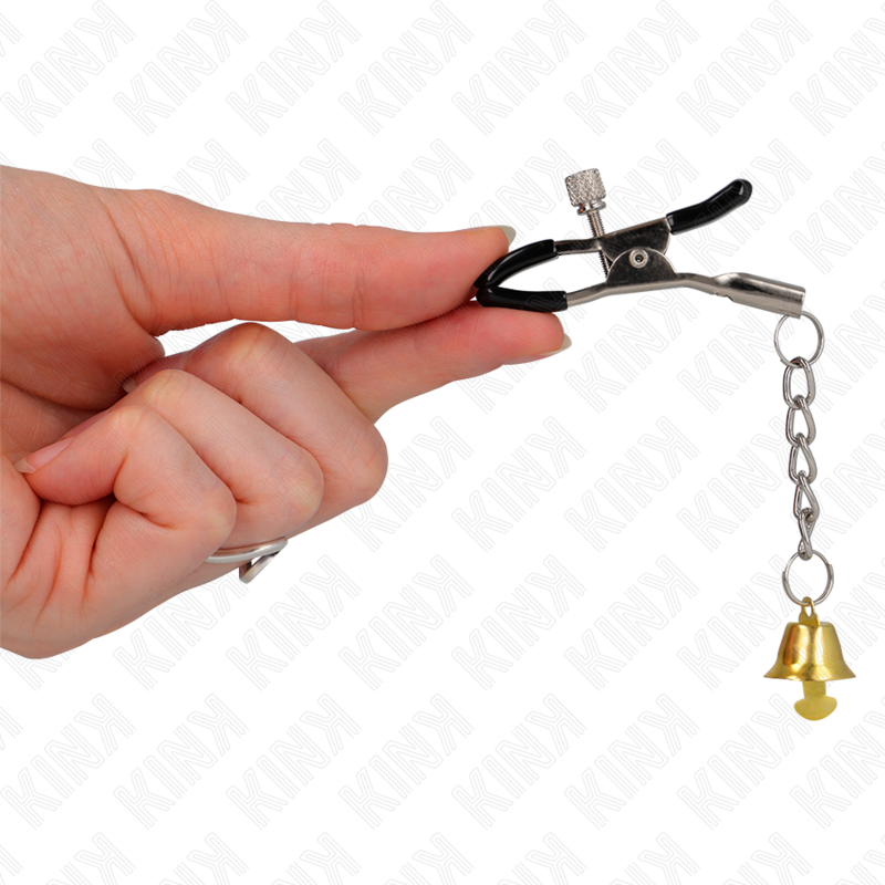 Morsetti per Capezzoli BDSM Kink — Pendente Campanella Oro