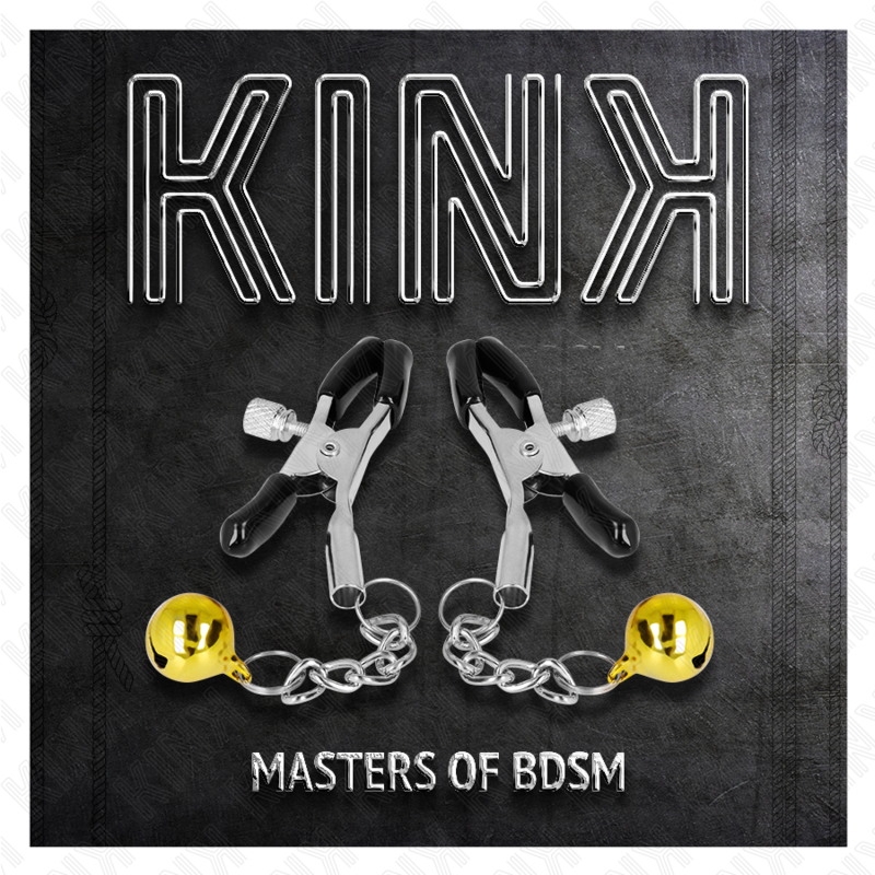 Morsetti per Capezzoli BDSM Kink Jingle Bell — Dorati