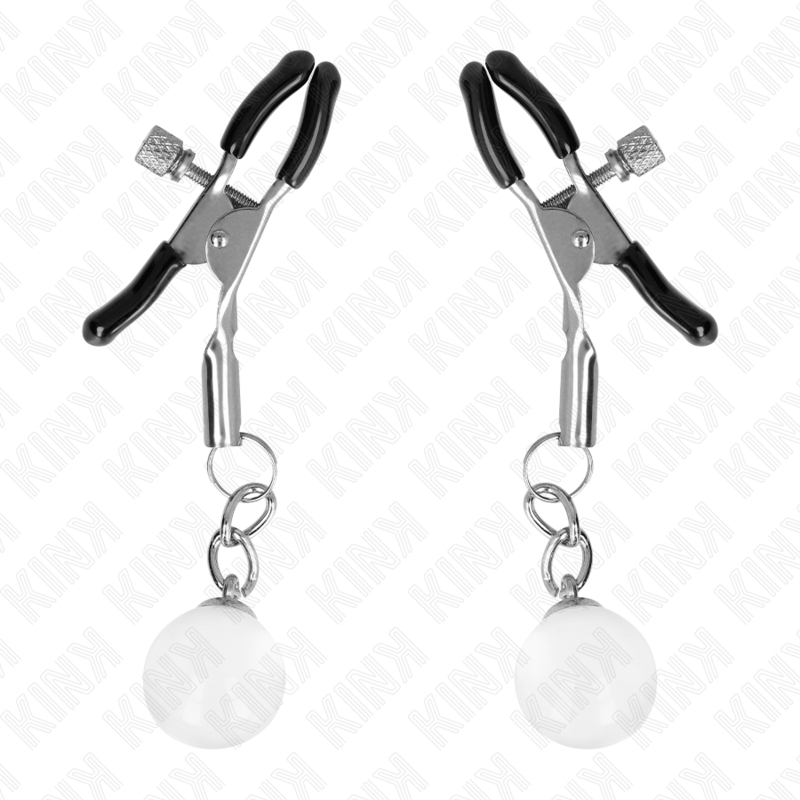 Morsetti per Capezzoli BDSM Kink — Perline di Vetro, 6 cm