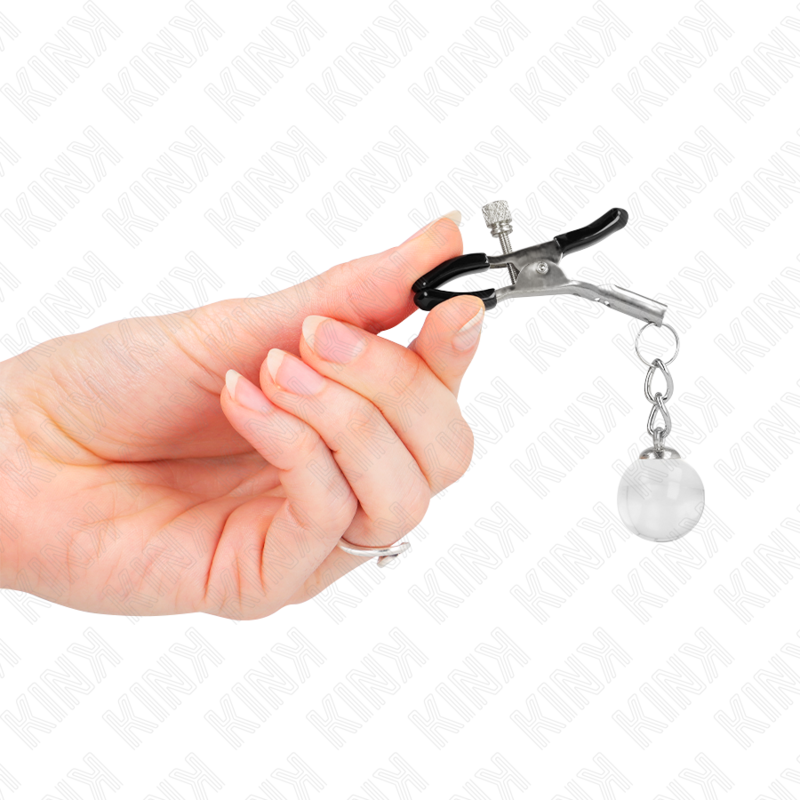 Morsetti per Capezzoli BDSM Kink — Perline di Vetro, 6 cm