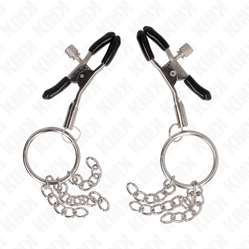 Morsetto Capezzoli con Catenella Kink Nipple Grip — Argento