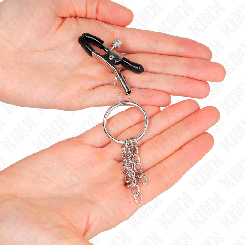Morsetto Capezzoli con Catenella Kink Nipple Grip — Argento