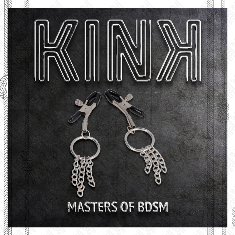 Morsetto Capezzoli con Catenella Kink Nipple Grip — Argento