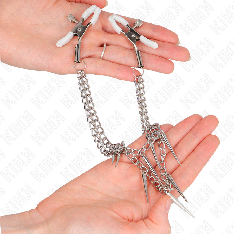 Pinze per Capezzoli con Catena Kink Nipple Grip — BDSM