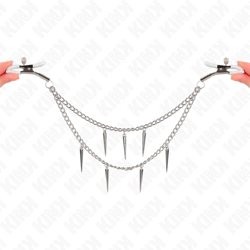 Pinze per Capezzoli con Catena Kink Nipple Grip — BDSM