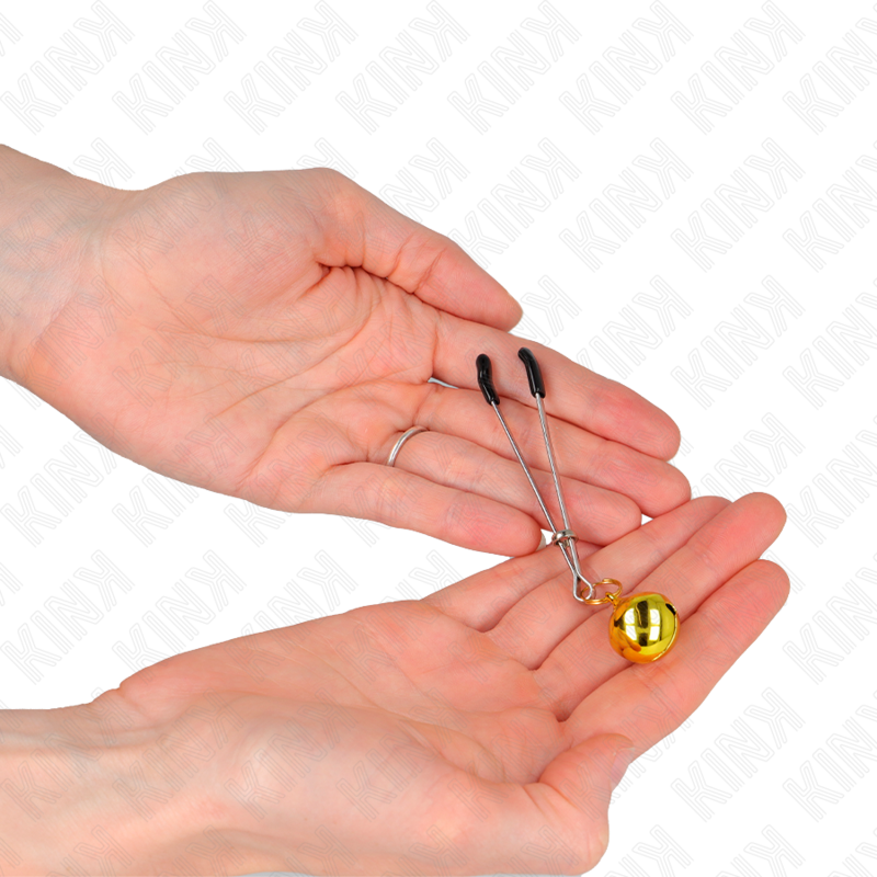Pinze per Capezzoli a Campana KINK Nipple Grip — Oro 7 cm