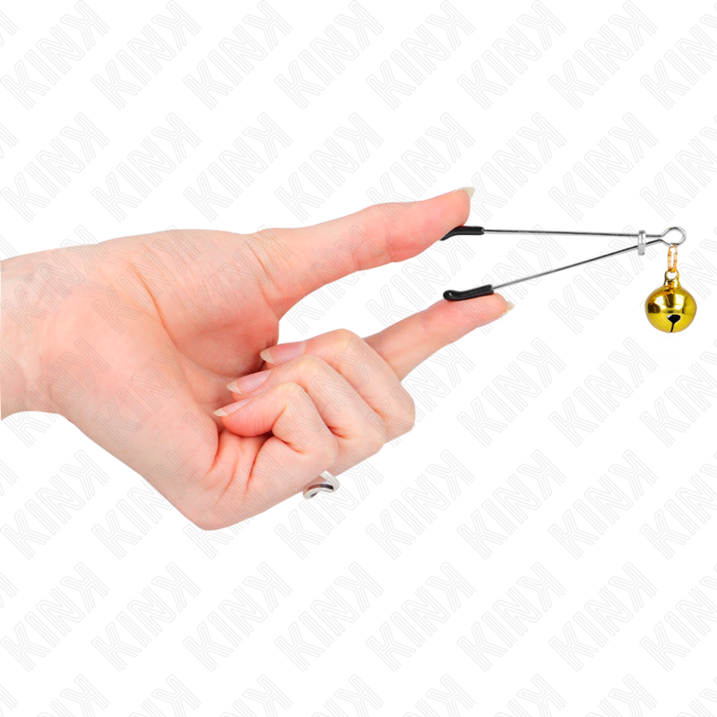 Pinze per Capezzoli a Campana KINK Nipple Grip — Oro 7 cm