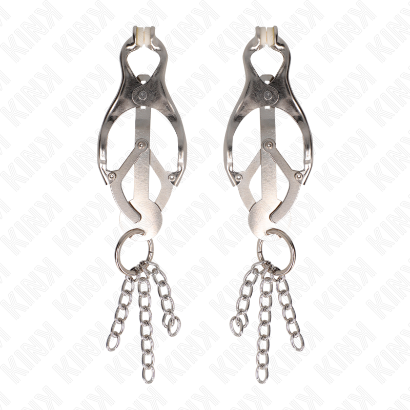 Pinze per Capezzoli BDSM Kink — Trifoglio Giapponese con Catenine