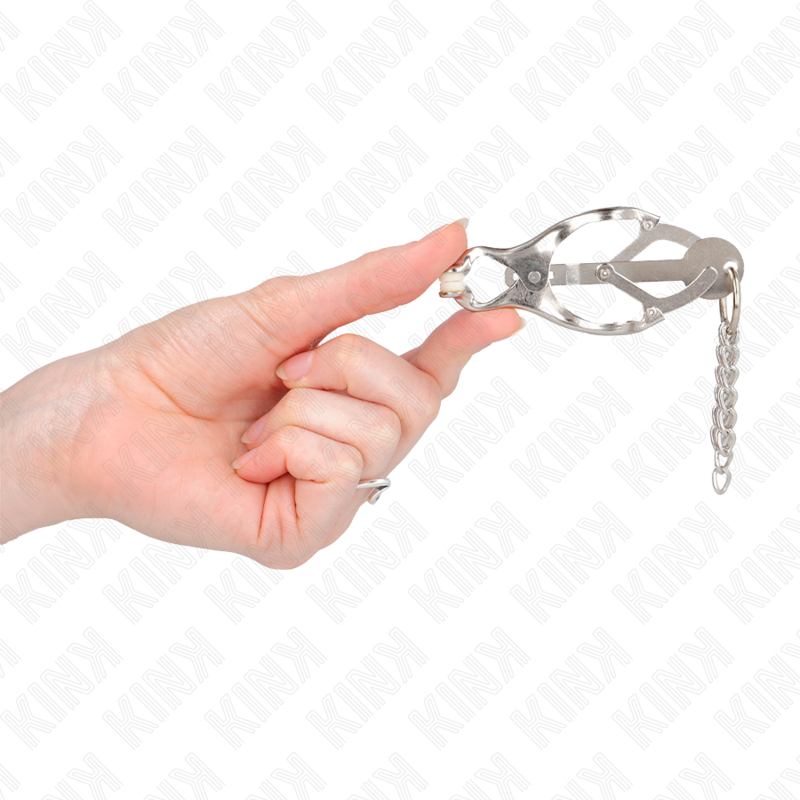 Pinze per Capezzoli BDSM Kink — Trifoglio Giapponese con Catenine