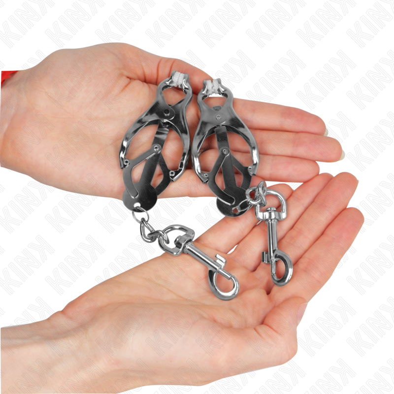 Pinze per Capezzoli BDSM Kink — Trifoglio Giapponese con Ganci