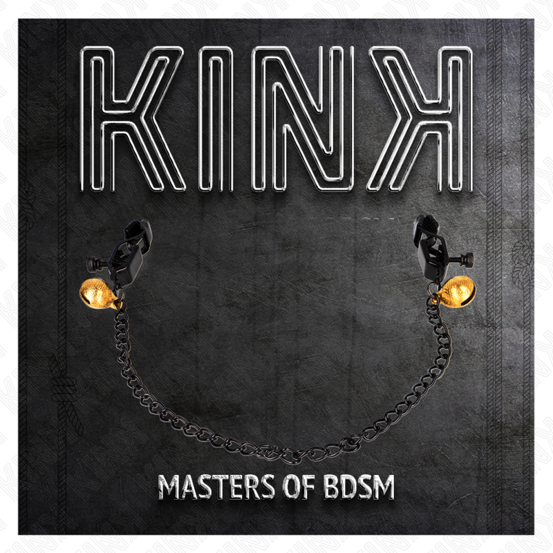 Pinze per Capezzoli a Catena con Campana Kink — Argento