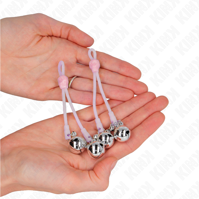 Pinze per Capezzoli BDSM Kink Nipple Grip — Teschio con Campanelli