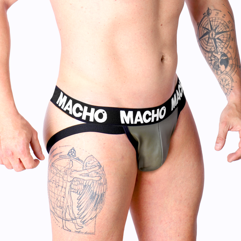 Jockstrap in Similpelle Macho MX27GR — Taglia M