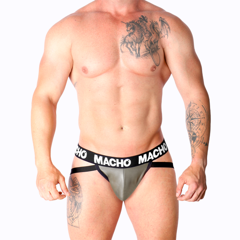 Jockstrap in Similpelle Macho MX27GR — Taglia M