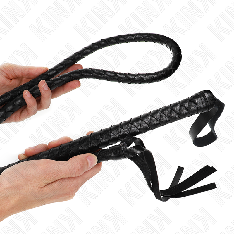 Frusta Bondage Lunga Kink Snake — Nera, 210 cm