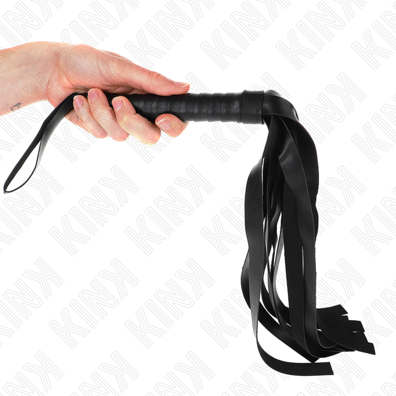 Frusta Bondage Coda Larga KINK — 48,5 cm, Nera