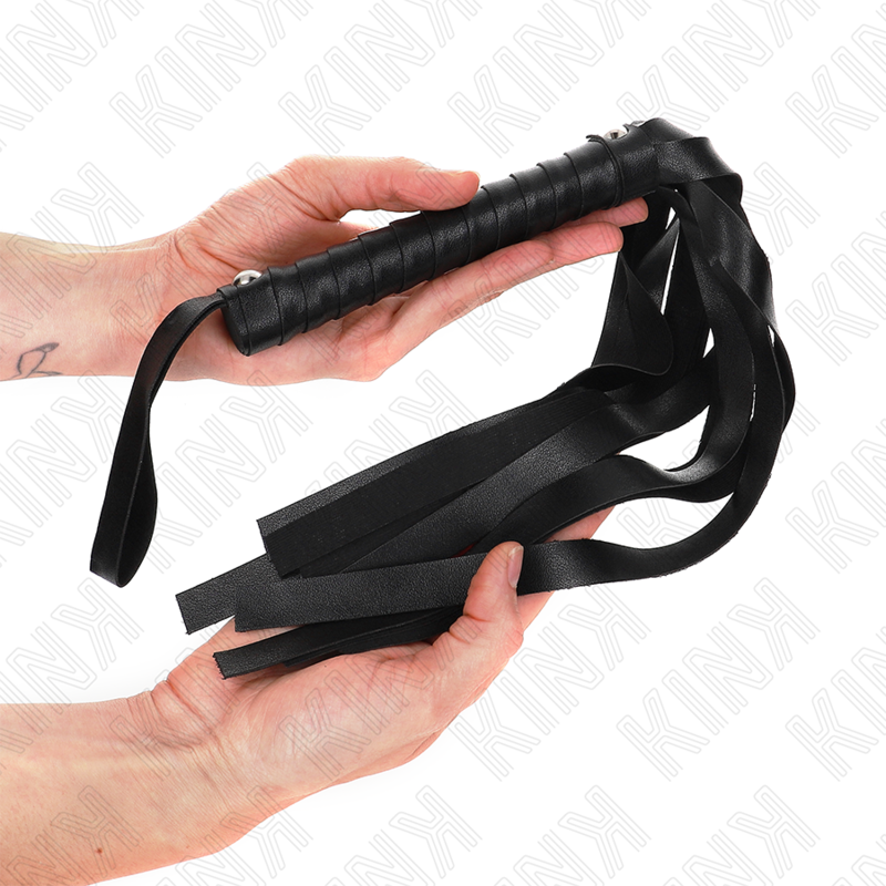 Frusta Bondage Coda Larga KINK — 48,5 cm, Nera