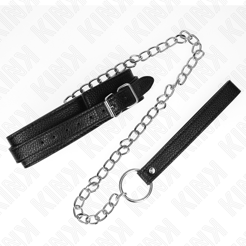 Collare BDSM con Guinzaglio Kink — Fantasia Serpente, 65 cm