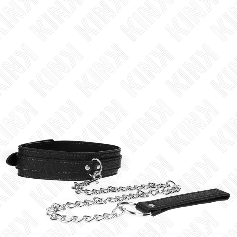 Collare BDSM con Guinzaglio Kink — Fantasia Serpente, 65 cm