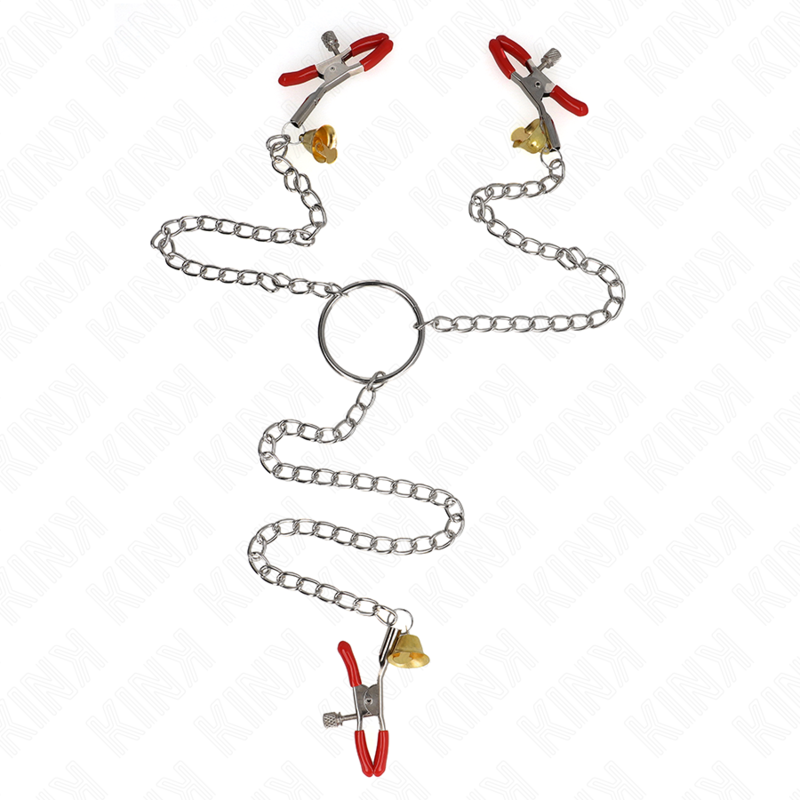 Morsetti per Capezzoli e Clitoride KINK Nipple Grip — con Catena