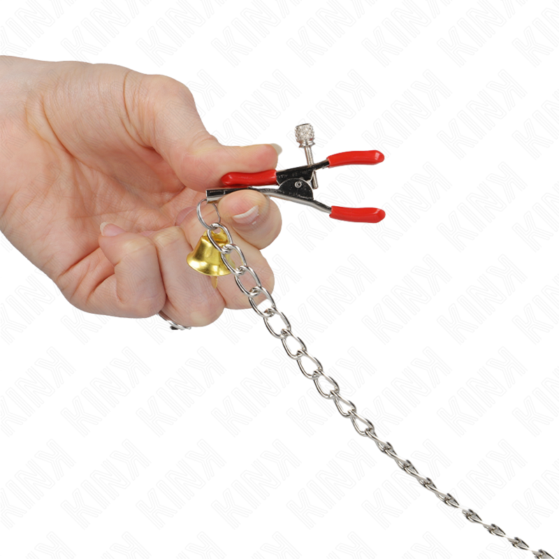 Morsetti per Capezzoli e Clitoride KINK Nipple Grip — con Catena