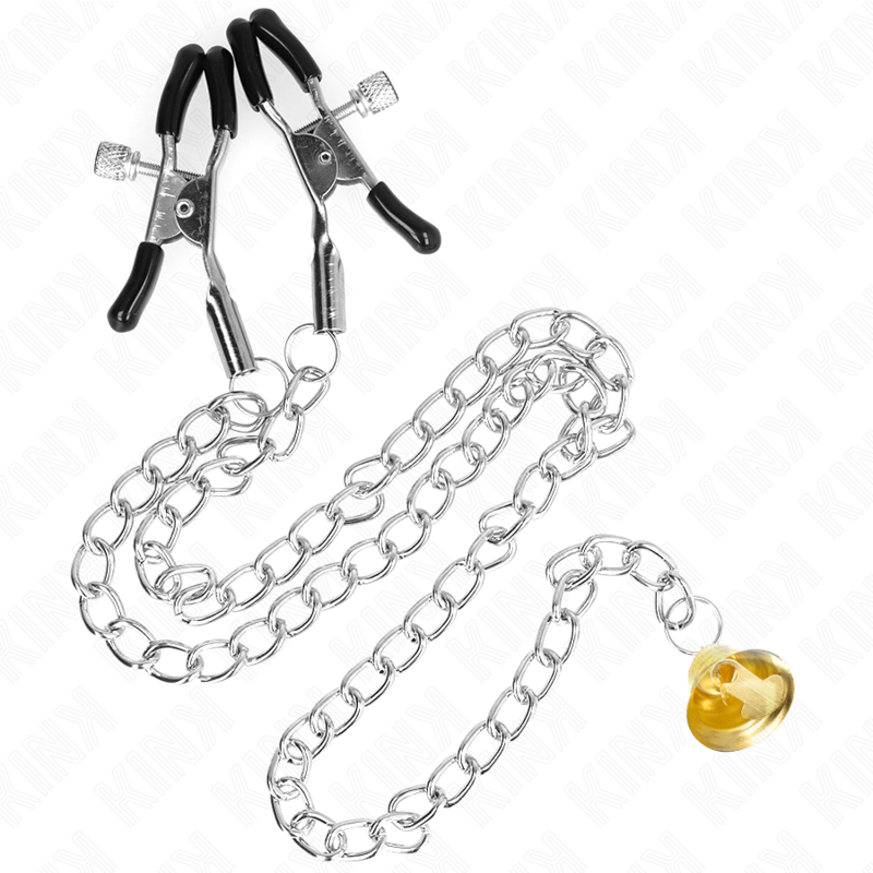 Pinze per Capezzoli a Catena KINK Nipple Grip — Pendente Corno