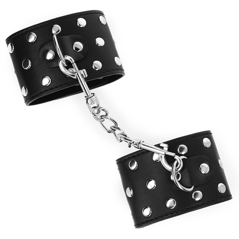 Manette BDSM Polsiere Kink — Regolabili 19-24 cm, Nera
