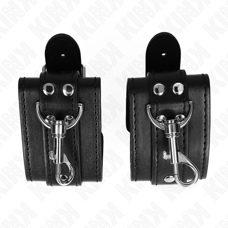 Manette BDSM Kink Wrist Restraint — Regolabili 21-28 cm
