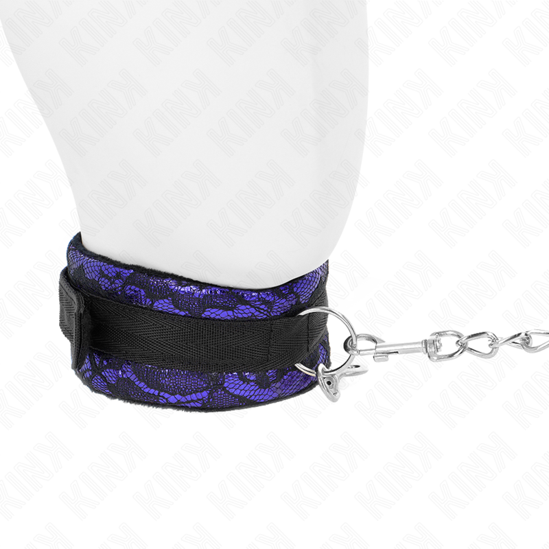 Collare BDSM con Cintura Kink — Velluto e Nylon, 105 cm