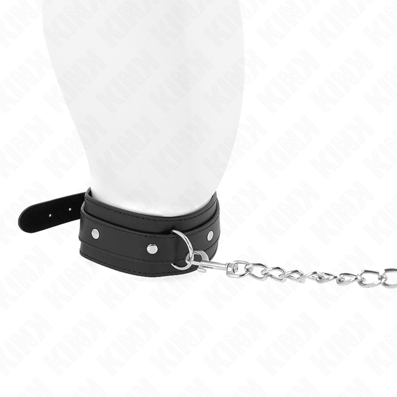 Collare BDSM con Guinzaglio Kink — Regolabile, 65 cm