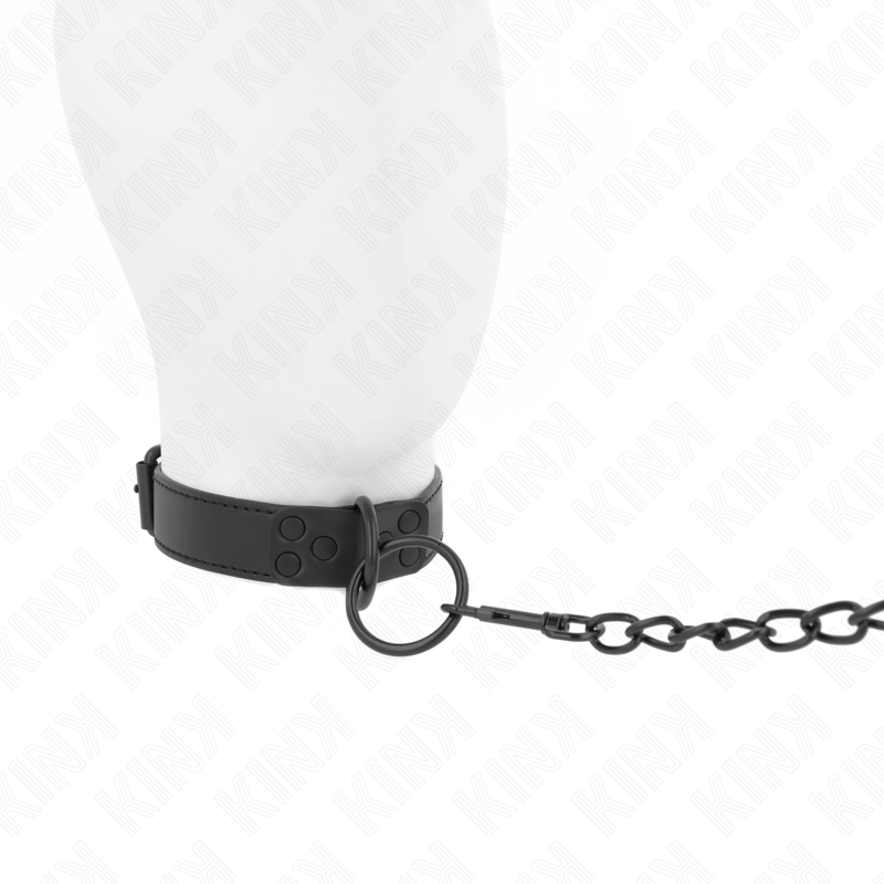 Collare BDSM con Guinzaglio Kink — Regolabile, 65 cm