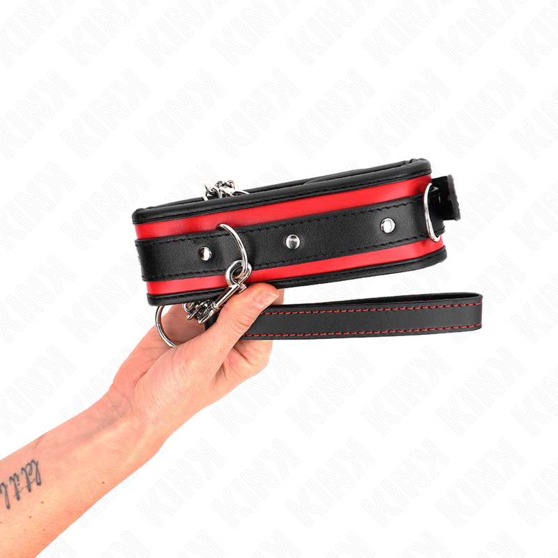 Collare BDSM con Cintura Kink — Regolabile 36,5-50 cm