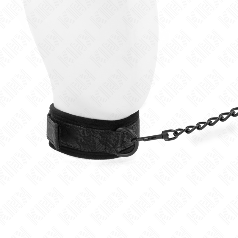 Collare BDSM con Guinzaglio Kink — Regolabile 34-54 cm