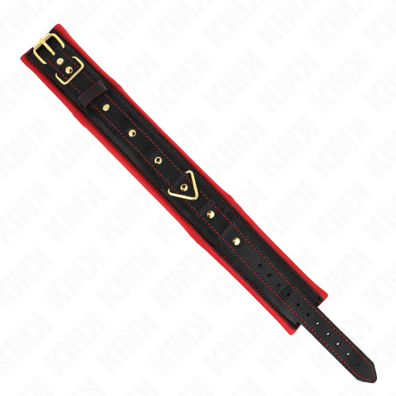 Collare BDSM con Guinzaglio Kink — Tessuto Regolabile 33-48 cm