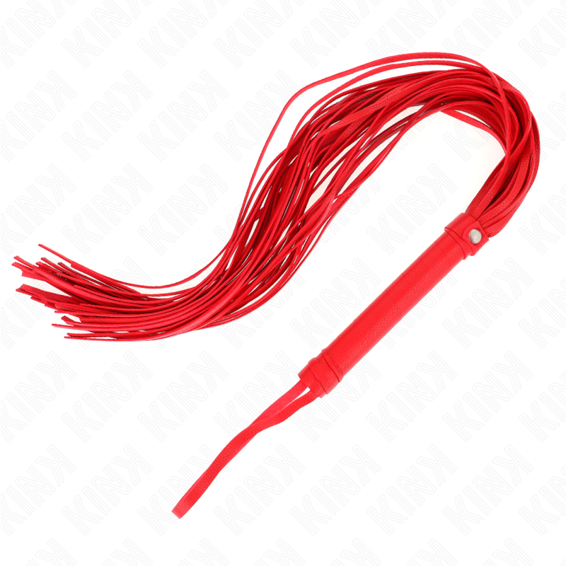 Frusta BDSM Morbida Kink Impact & Touch — PVC Rosso, 70 cm