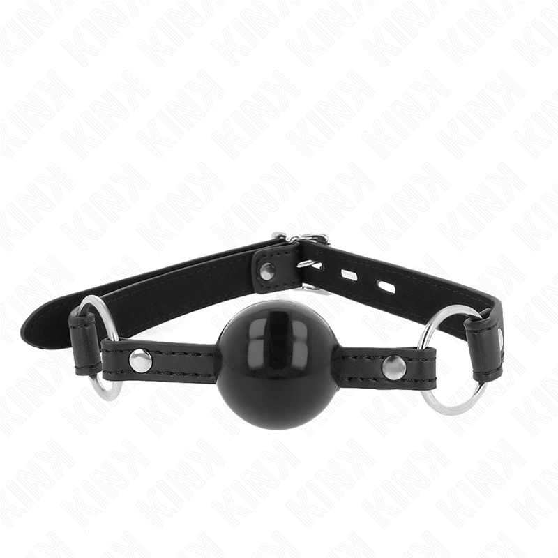 Bavaglio a Sfera BDSM Kink — TPE 4 cm, Cinturino 60 cm