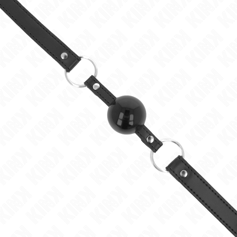 Bavaglio a Sfera BDSM Kink — TPE 4 cm, Cinturino 60 cm