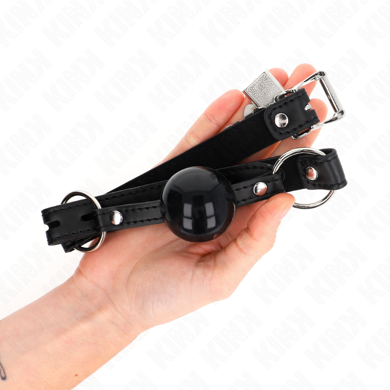 Bavaglio a Sfera BDSM Kink — TPE 4 cm, Cinturino 60 cm