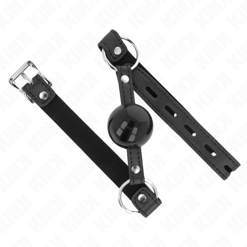 Bavaglio a Sfera BDSM Kink — TPE 4 cm, Cinturino 60 cm