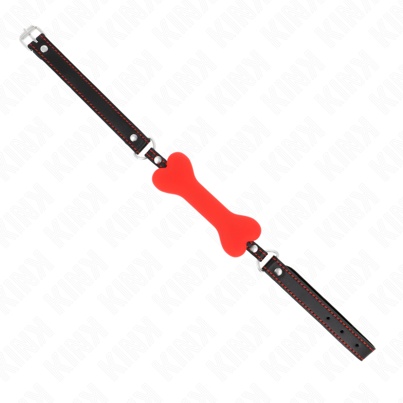 Bavaglio BDSM a Osso Kink — Rosso, 12 cm