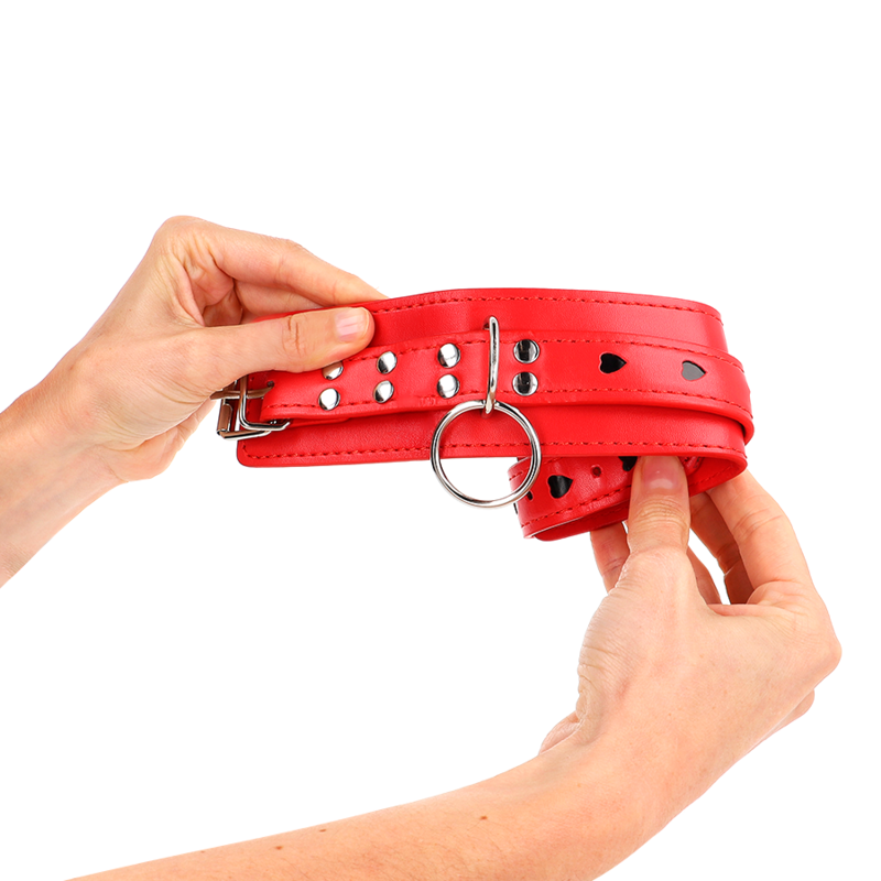 Manette BDSM Polso Kink — Regolabile, Intarsio Cuore
