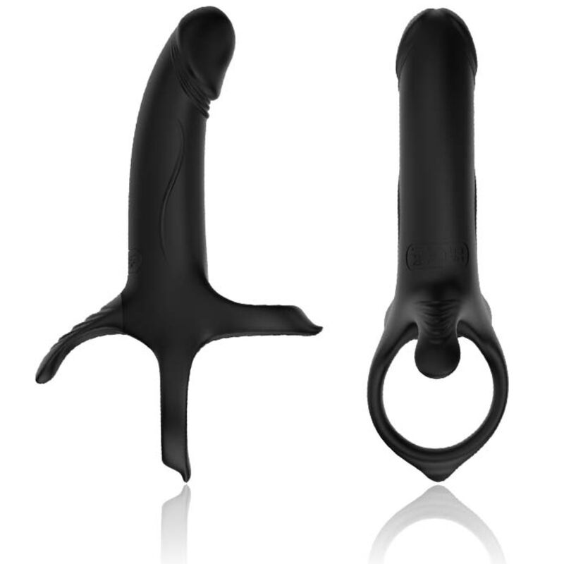 Anello Fallico Vibrante Armony — Silicone, 9 Modalità, Nero