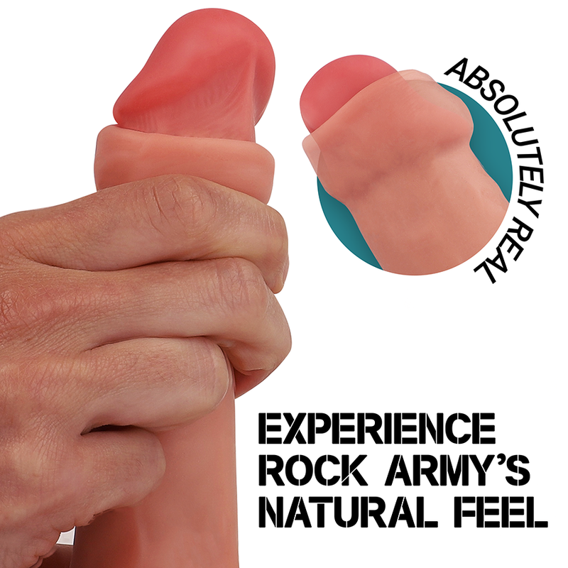 Dildo Realistico Rock Army Ranger — Silicone, 22 cm