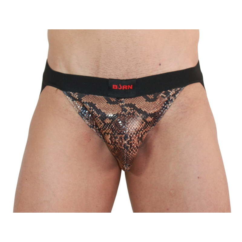 Jockstrap Sexy Burn 002 Jock Snake — Nero, Taglia S