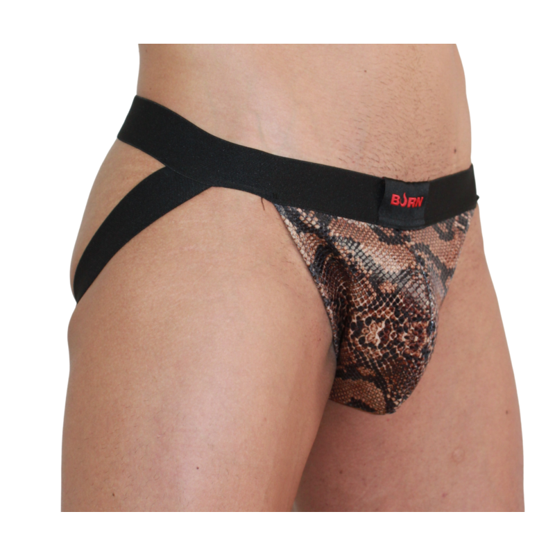 Jockstrap Erotico BURN 002 Jock Snake — Nero XL