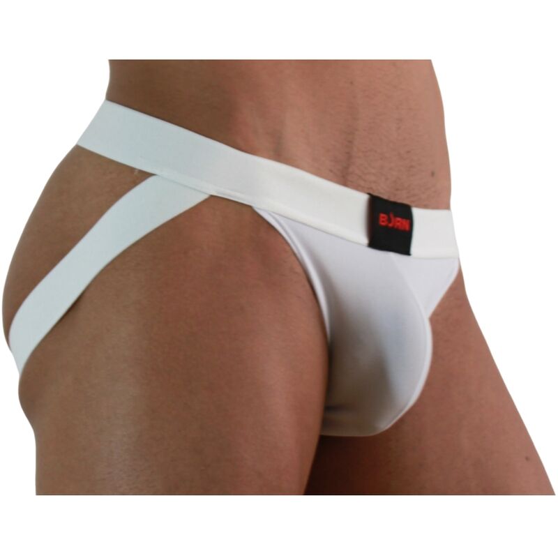 Jockstrap Lycra BURN 007 — Bianco XL