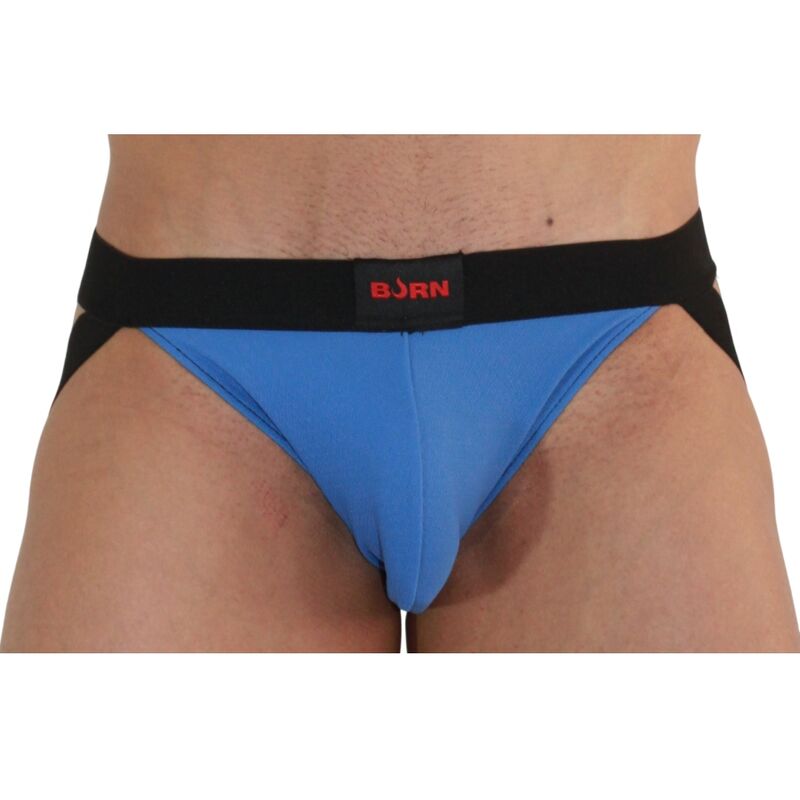Jockstrap Erotico BURN 008 — Blu/Nero, XL