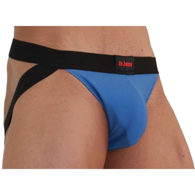 Jockstrap Erotico BURN 008 — Blu/Nero, XL