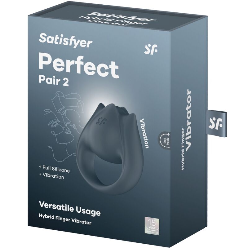 Anello Fallico Vibrante con Stimolatore Dita Satisfyer Perfect Pair 2