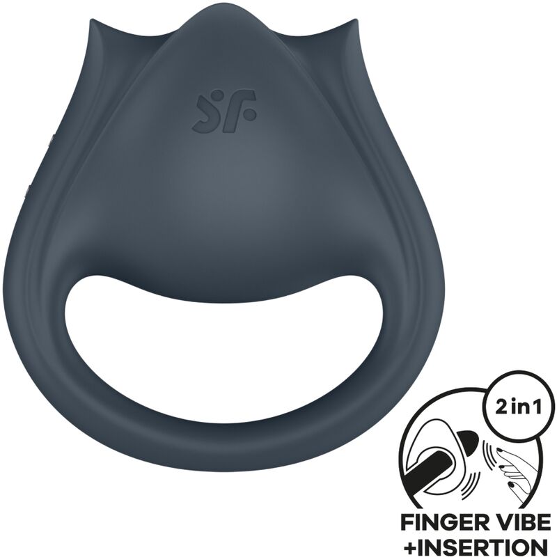 Anello Fallico Vibrante con Stimolatore Dita Satisfyer Perfect Pair 2